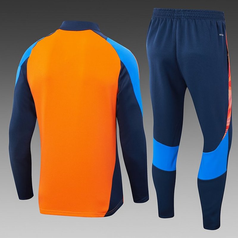 24/25 Juventus half-pull training suit precious orange football jersey