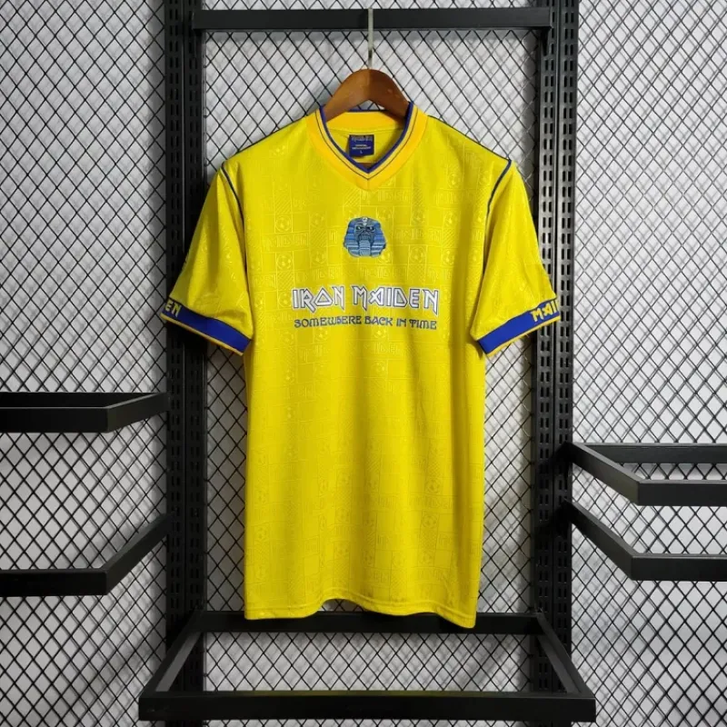 2008 Retro West Ham United Yellow Football Shirt