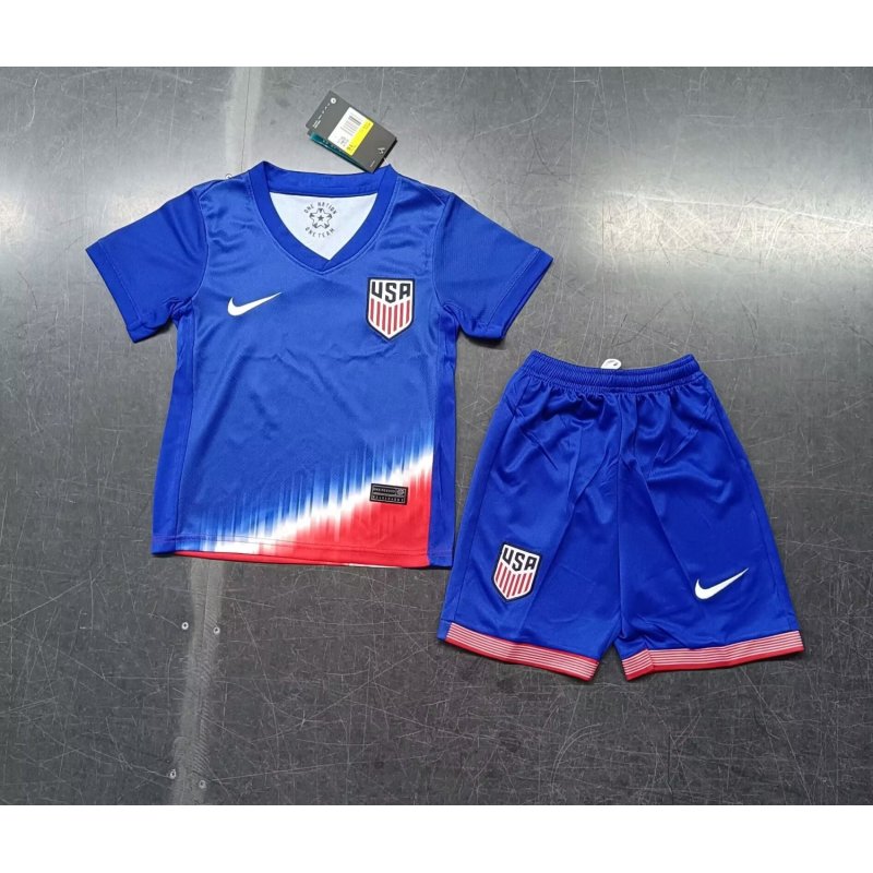 Kids USA Away Kit 24/25 Copa America 2024 Football Jersey