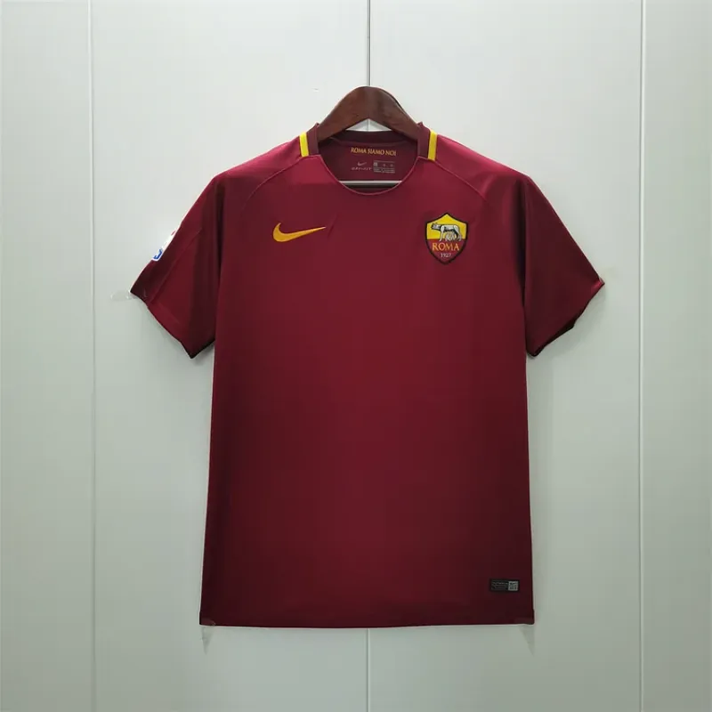 2017/18 Roma Retro Home Football Jersey