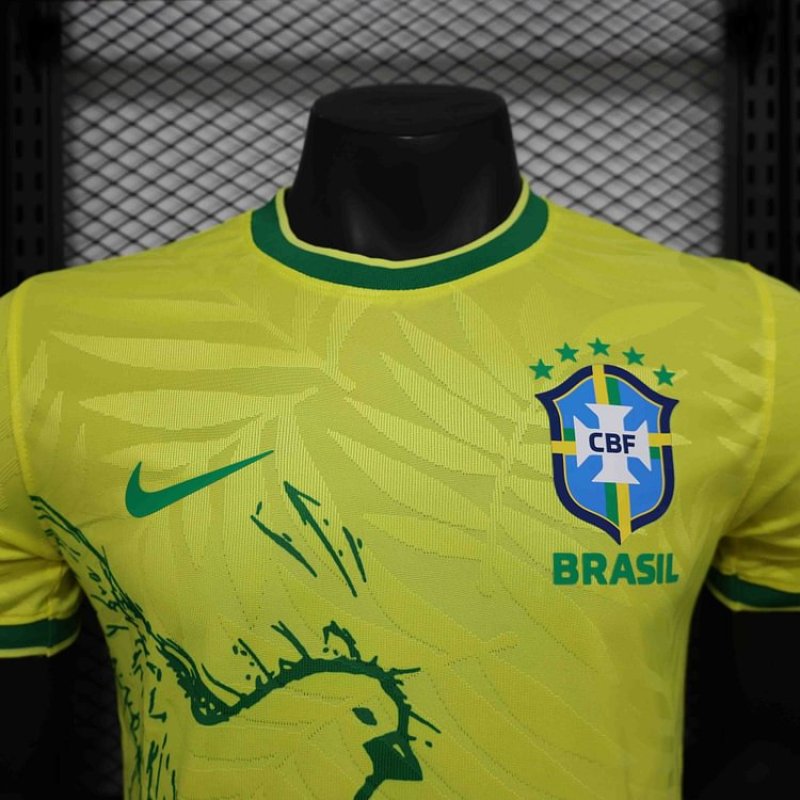 24/25 Brazil yellow BirdSpecial Edition Player Football Jersey