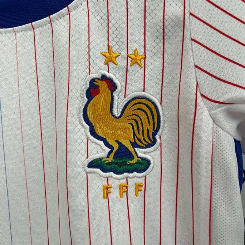 2024 France Away Football Shirt 1:1 Thai Quality Kids Size