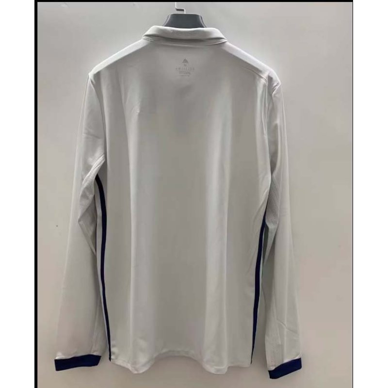 2016/2017 Retro Long Sleeve Real Madrid Home Football Shirt1:1 Thai Quality