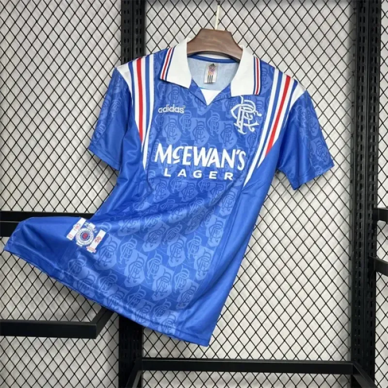 Retro Rangers Home Kit 1996 1997 Football Jersey
