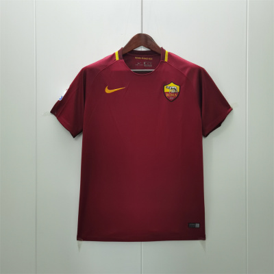2017/18 Roma Retro Home Football Jersey