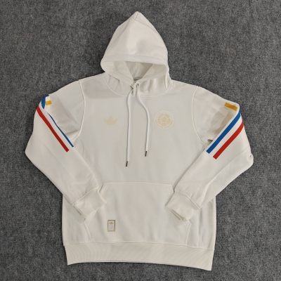 Colombia 24/25  100th Anniversary Hoodie conmemorativo seleccion -White