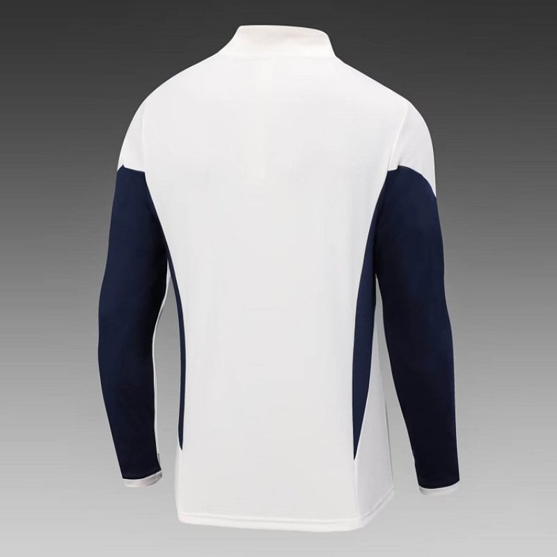 2023 Italy Half-Pull Training Suit Off-White Soccer Shirt Set