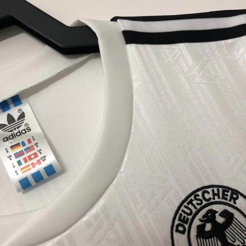 1990 Retro Germany Home Soccer Jersey