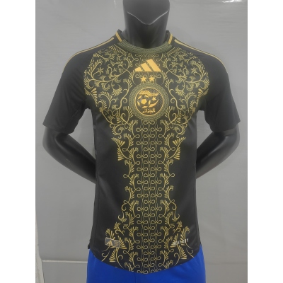 Player Version 24-25 Algeria away Black Special Edition Soccer Jersey（With stars）