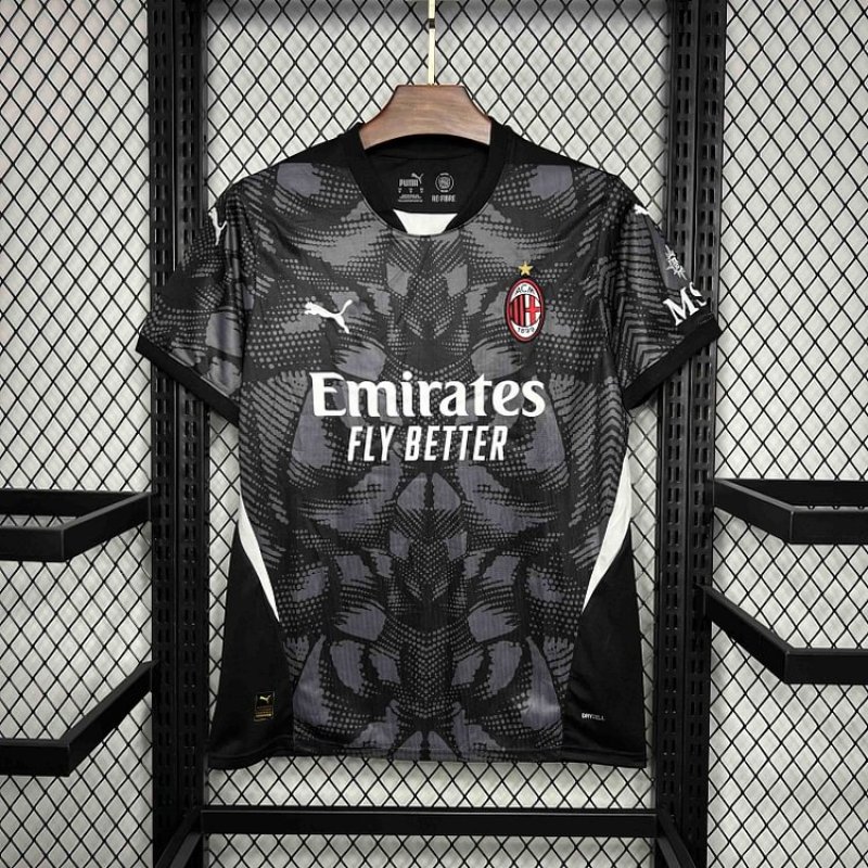 2024/2025 AC Milan Goalkeeper Black Football Jersey