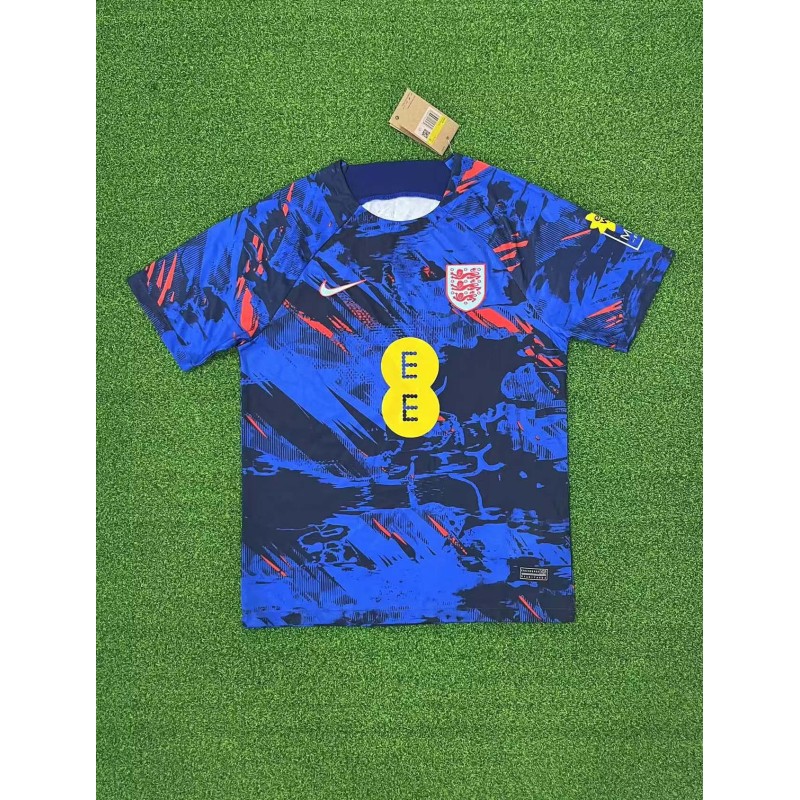 2023 England National Team Training Wear Blue Football Shirt 1:1 Thai Quality