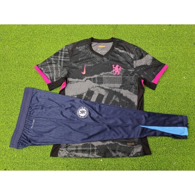 Adult Set 2024-2025 Chelsea 2nd Player Version Tracksuit 1:1 Thai Quality Set