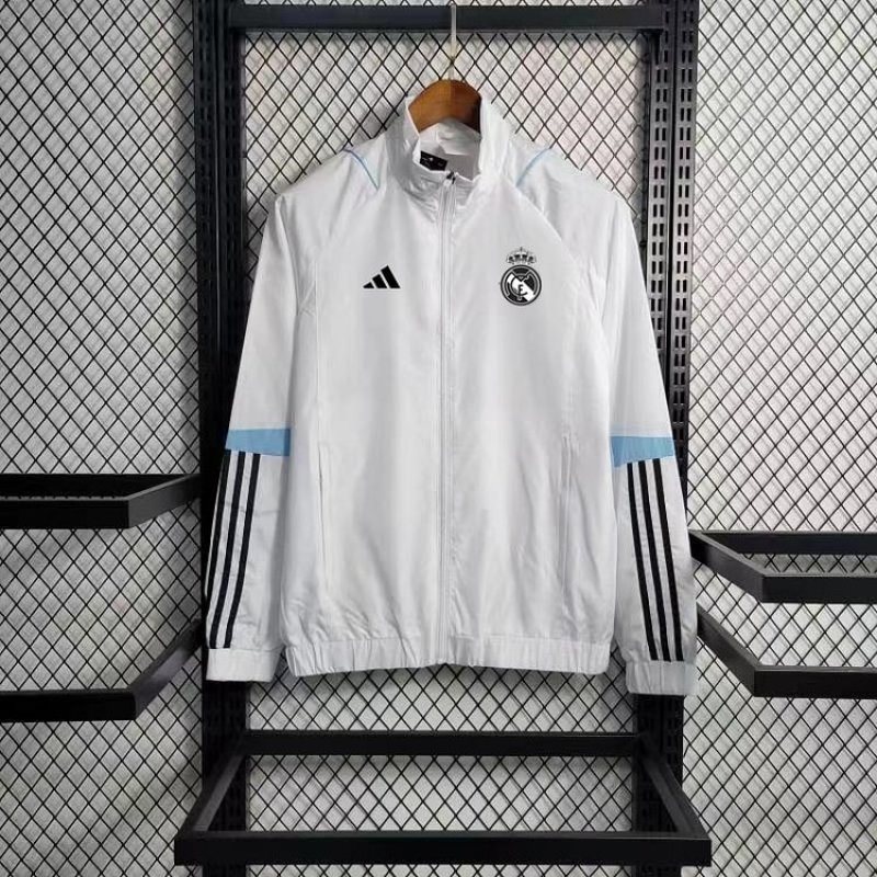 2023/2024 Real Madrid Windbreaker Jersey White