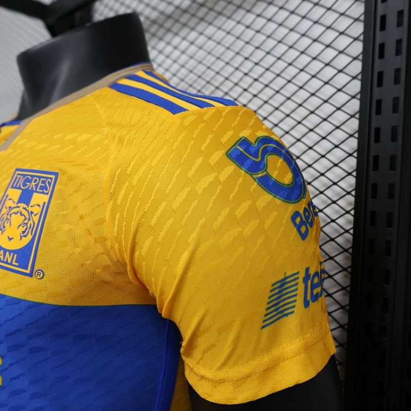 2023/2024 Player Version Tigres Home Football Shirt 1:1 Thai Quality