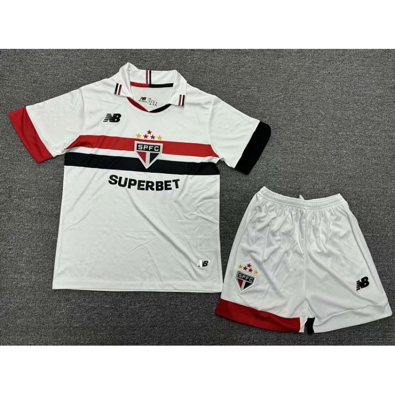 2024/2025 São Paulo Home Jersey 1:1 Thai Quality Kids Size