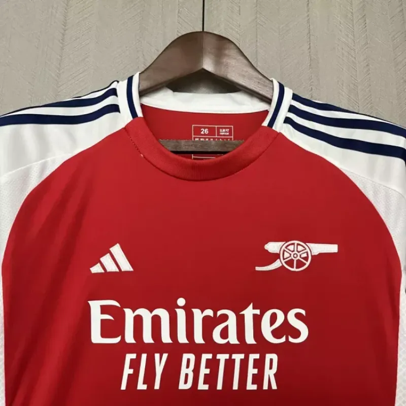 Kids Size 2024/2025 Arsenal Home Football Shirt 1:1 Thai Quality Kids Size