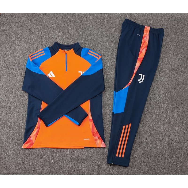 24/25 Juventus half-pull training suit precious orange football jersey