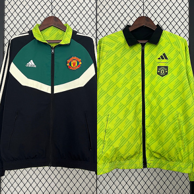 24/25 Manchester United Reversible Windbreaker Soccer Jersey