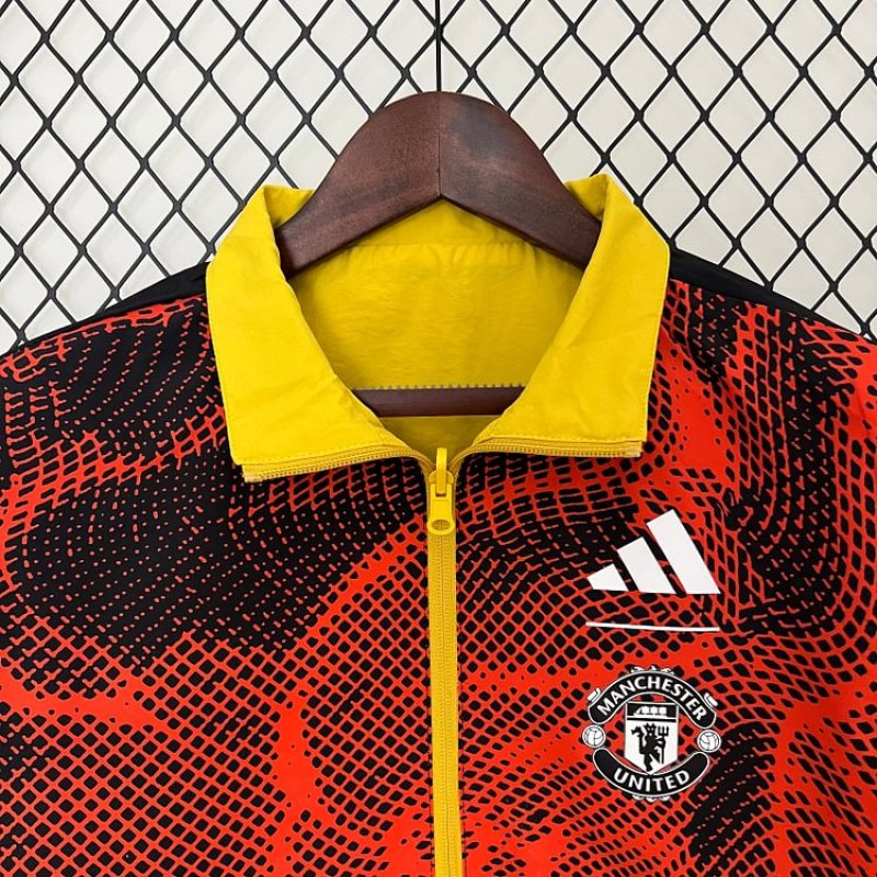24/25 Manchester United Reversible Windbreaker Soccer Jersey
