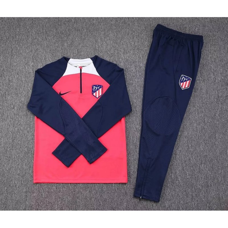 2023/2024 Atletico Madrid Half-Pull Training Suit Red 1:1 Thai Quality Set