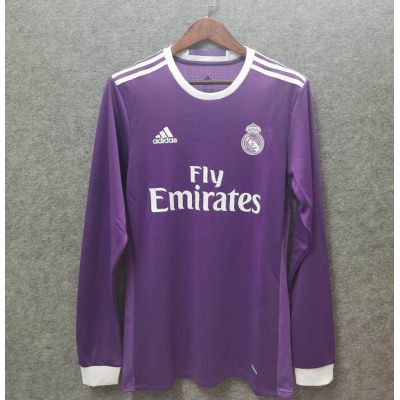 2016/2017 Retro Long Sleeve Real Madrid Away