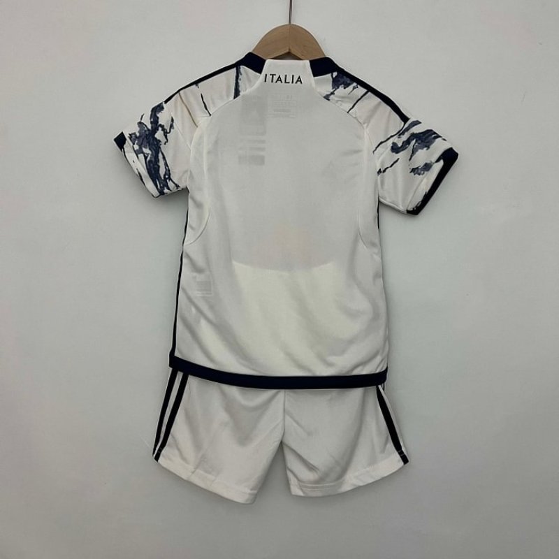 2023 Italy Away  Soccer Shirt Kids Size