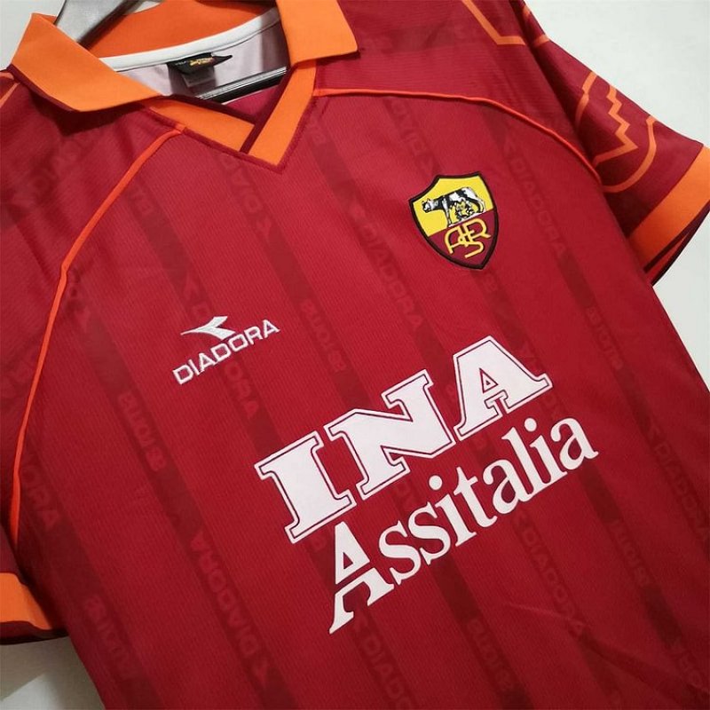 Roma 1999-2000 Retro Home Shirt