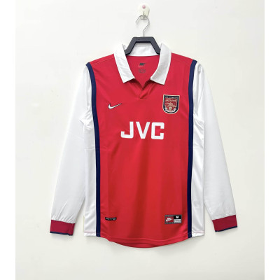 1998/1999 Retro Long Sleeve Arsenal Home Football Shirt 1:1 Thai Quality