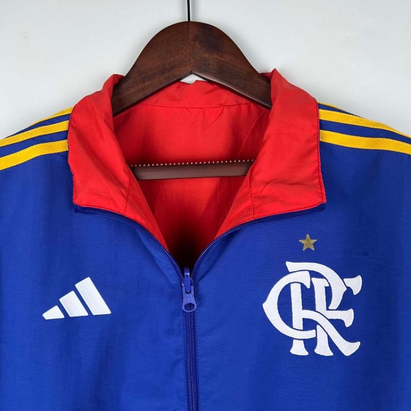 2023-2024 Flamengo CasuaI Reversible WindbreakerBlue-redSoccer Jersey 1:1 Thai Quality