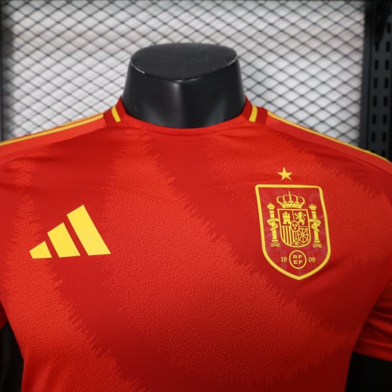Player Spain Home Kit 24/25 Euro Cup 2024 Football Jersey