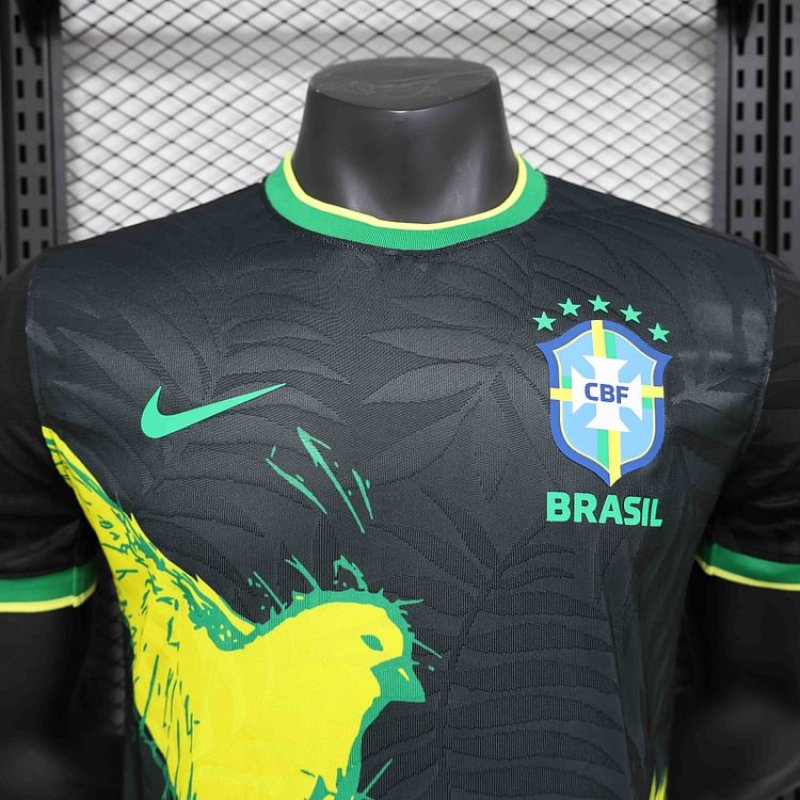 24/25 Brazil Black BirdSpecial Edition Player Football Jersey