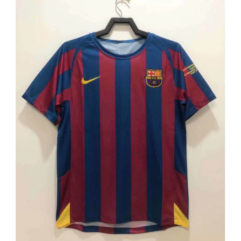 2005/2006 Retro Barcelona Home Football Shirt UEFA Champions League 1:1 Thai Quality