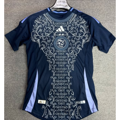 24-25 Algeria away blue Special Edition Soccer Jersey（With stars）