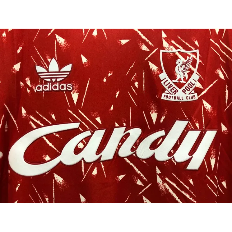 1989/1991 Retro Long Sleeve Liverpool Home Football Shirt 1:1 Thai Quality