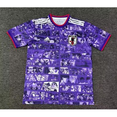 2024 Japan Special Edition Cartoon Purple Football Shirt Jersey