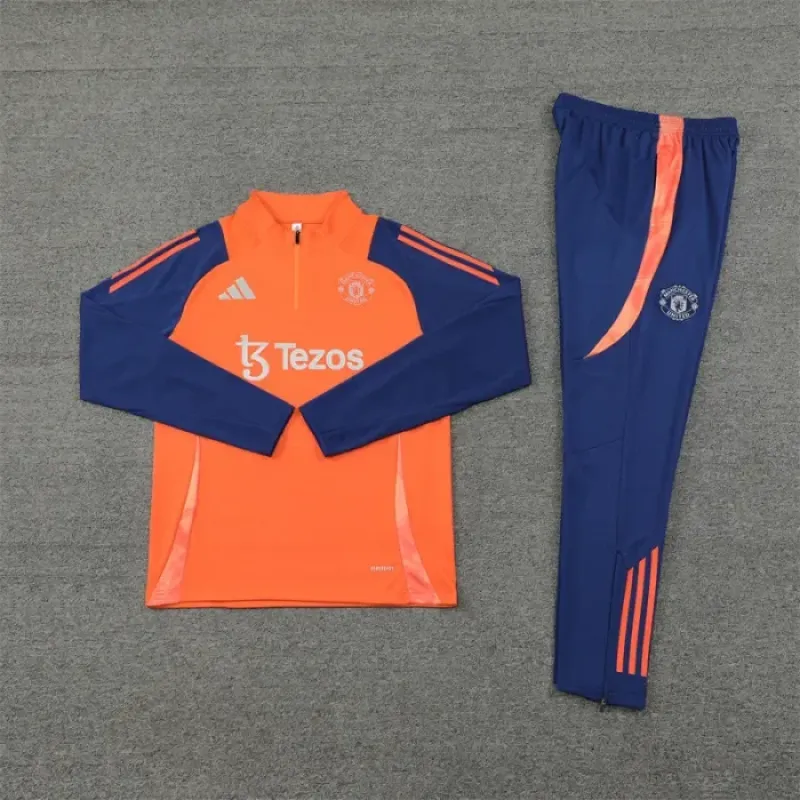 Manchester United Training Tracksuits 24/25 Football Jersey(orange color)