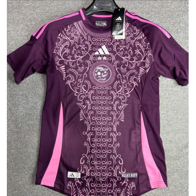 24-25 Algeria away Purple Special Edition Soccer Jersey（With stars）