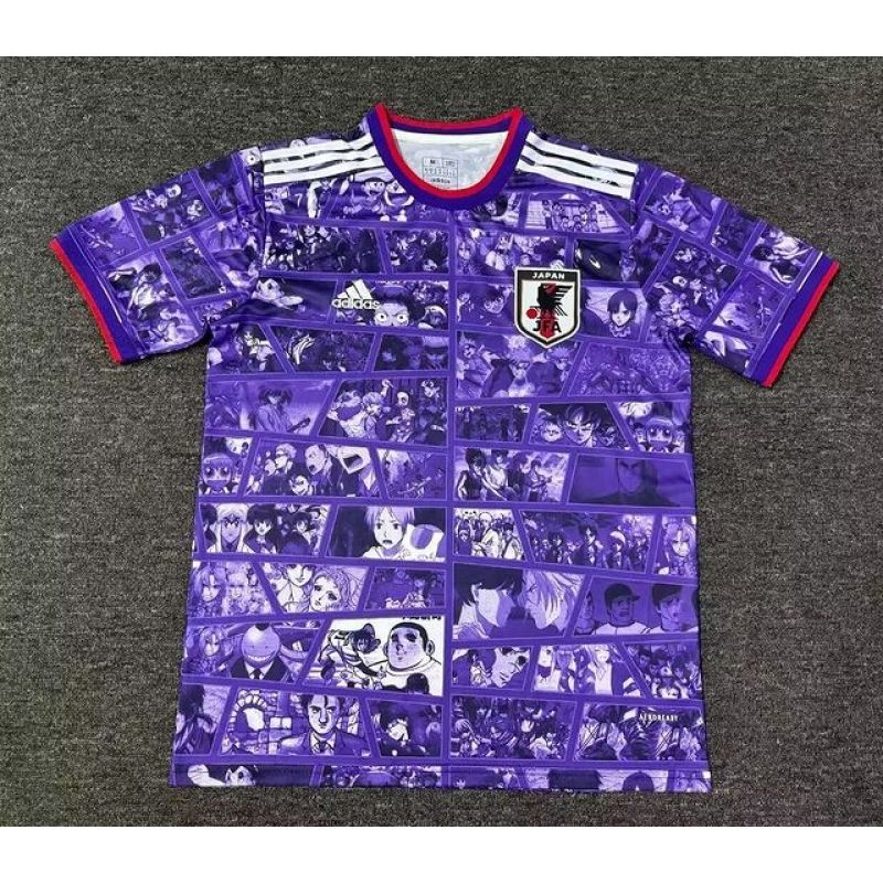 2024 Japan Special Edition Cartoon Purple Football Shirt Jersey