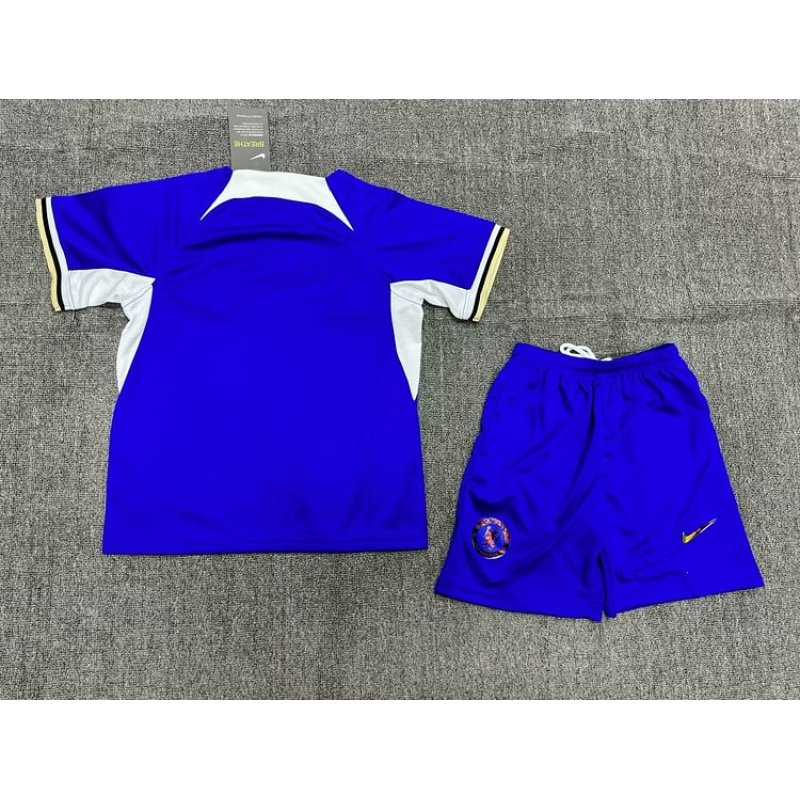 2023/2024 Chelsea Home Football Jersey Kids Size With Sponsor