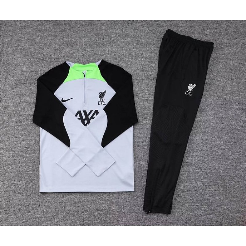 2023/2024 Liverpool Half-Pull Training Suit Grey Jersey 1:1 Thai Quality Set