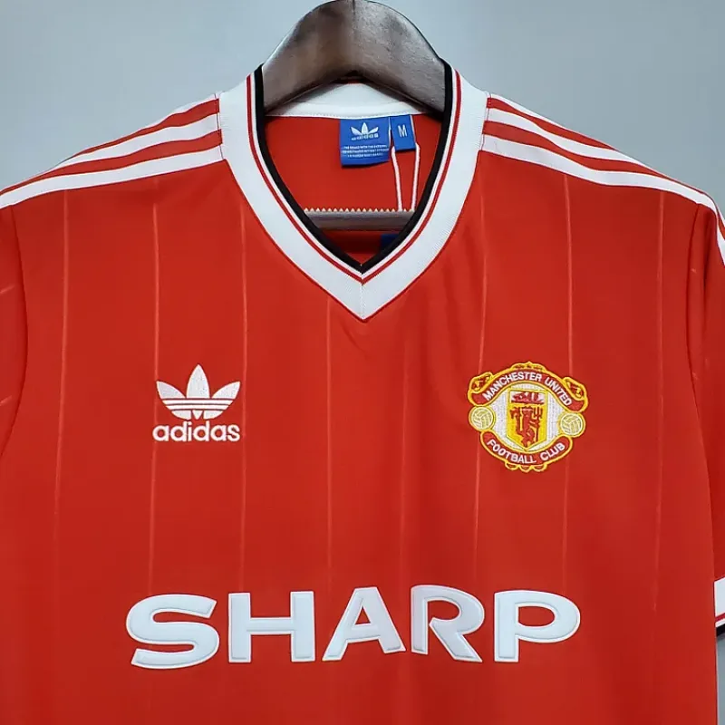 1983/1984 Retro Manchester United Home Football Shirt 1:1 Thai Quality