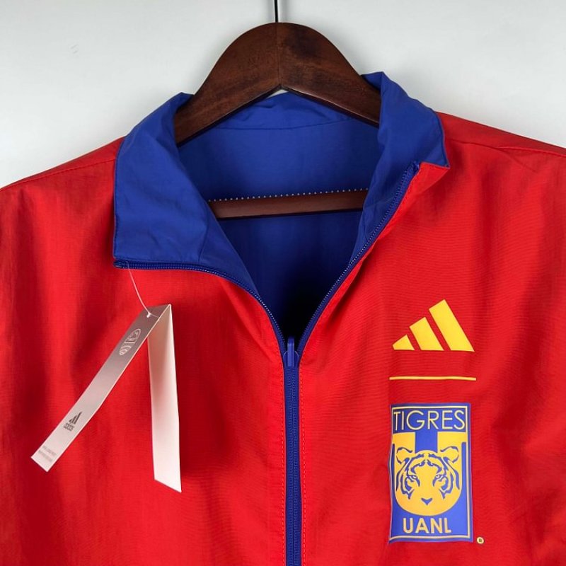 2023/2024 Tigres Reversible WindbreakerBlue-redSoccer Jersey 1:1 Thai Quality