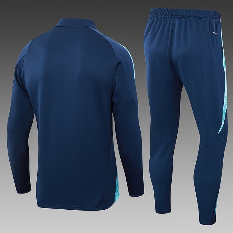 24/25 Arsenal half-pull training suit blue football jersey