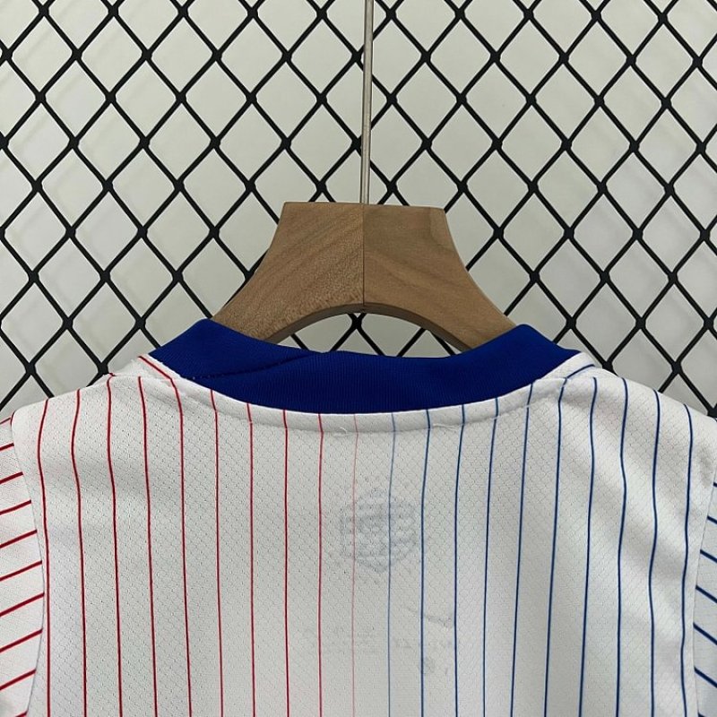 2024 France Away Football Shirt 1:1 Thai Quality Kids Size