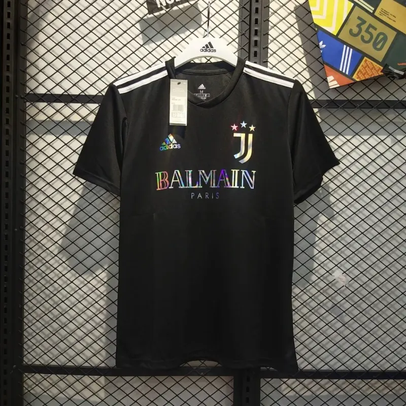 24-25 Juventus new black gradient training suit Jersey