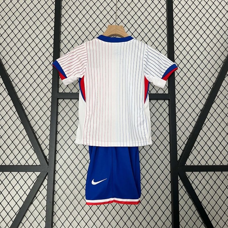 2024 France Away Football Shirt 1:1 Thai Quality Kids Size