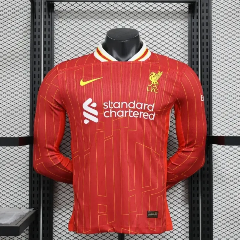 Liverpool 24/25 Home Long Sleeve Football Shirt
