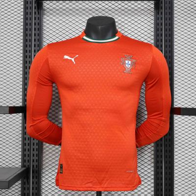 Player Portugal 25/26 Long Sleeve Home Football Shirt