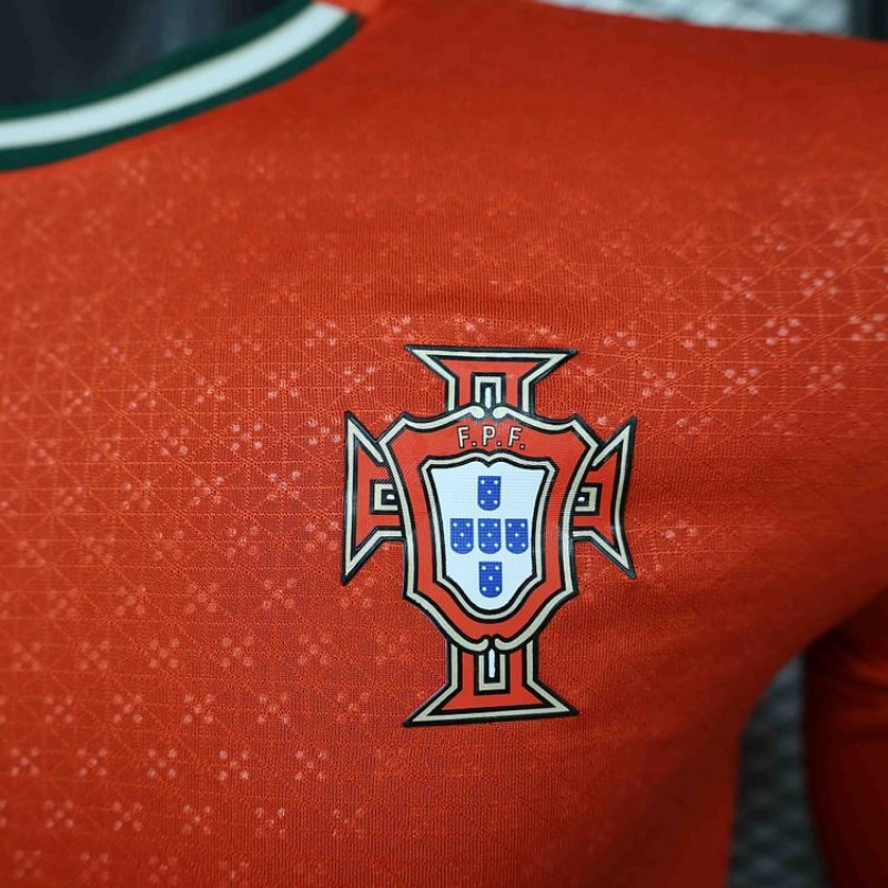 Player Portugal 25/26 Long Sleeve Home Football Shirt