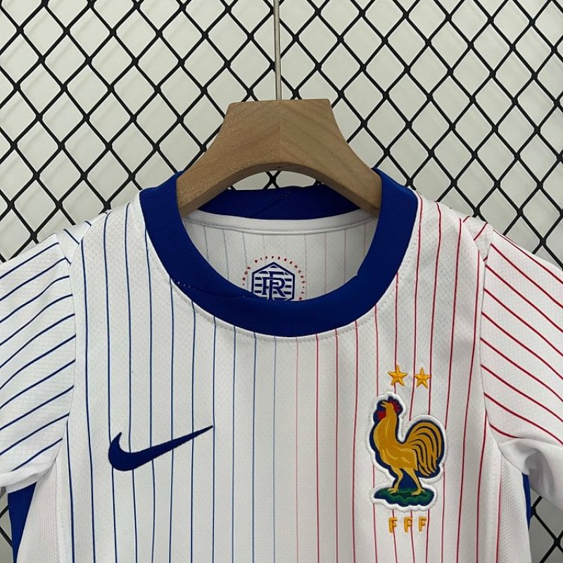 2024 France Away Football Shirt 1:1 Thai Quality Kids Size